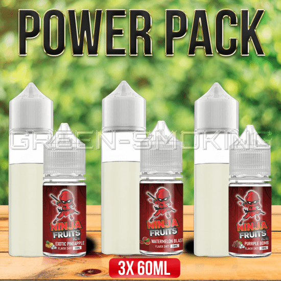 Ninja Fruits DIY SaltNic 2% Power Pack | 3x 60ML | נינגה פאוור פק